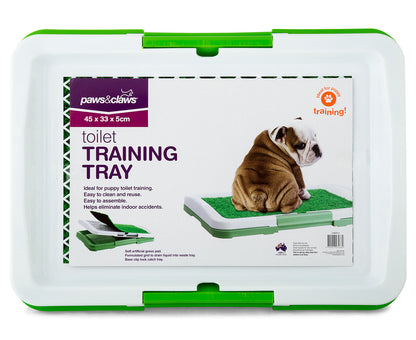 Toilet Training Tray W/ Grass - White/Green