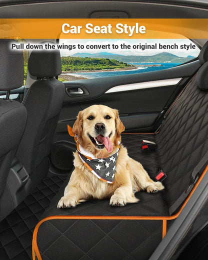 PawShield™ 600D Heavy-Duty Waterproof Dog Car Seat Cover.