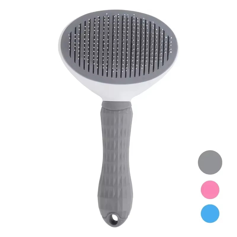 Sliding Bristle Brush Things for Cats Pet Grooming Comb Automatic Cleaning Pet Hair Removal Accessories Removes Supplies Scraper