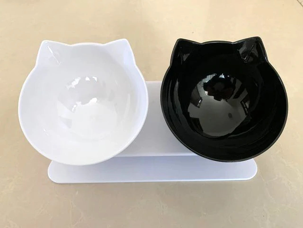 Non-Slip Double Cat Bowl Dog Bowl with Stand Pet Feeding Cat Water Bowl for Cats Food Pet Bowls for Dogs Feeder Product Supplies