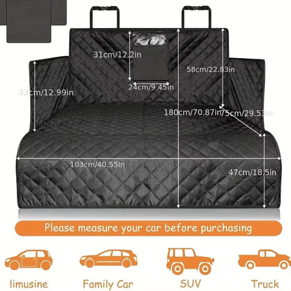 Dog Carrier Wear-Resistant Dog Car Seat Cover for SUV Waterproof Portable Durable Liner Cover Protects Vehicle Easy to Install