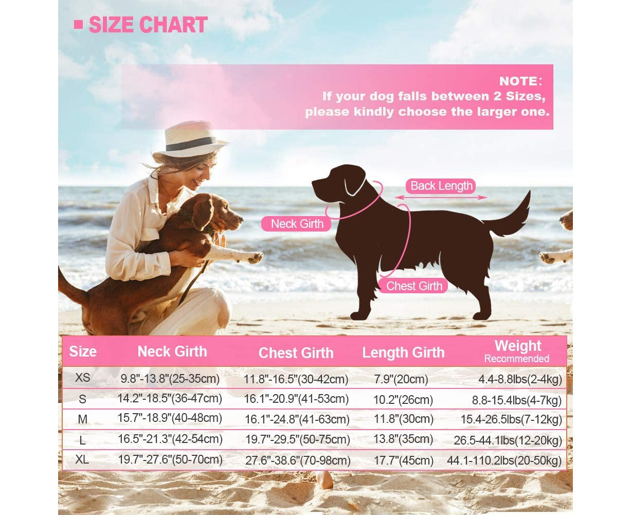 Large Dog Life Jacket, Dog Life Vests for Swimming, Float Coat Swimsuits Flotation Device Life Preserver Belt Lifesaver Flotation Suit for Pet Pink X-Small