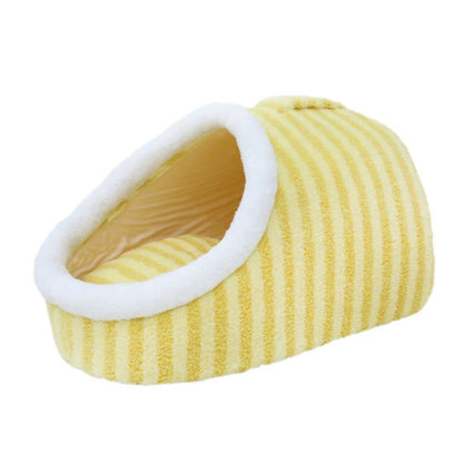 Warm Plush Pet Bed with Cover round Cat Bed Pet Mattress Cozy Cat Dog Sleeping Nest Cave for Small Dogs and Kittens in Winter